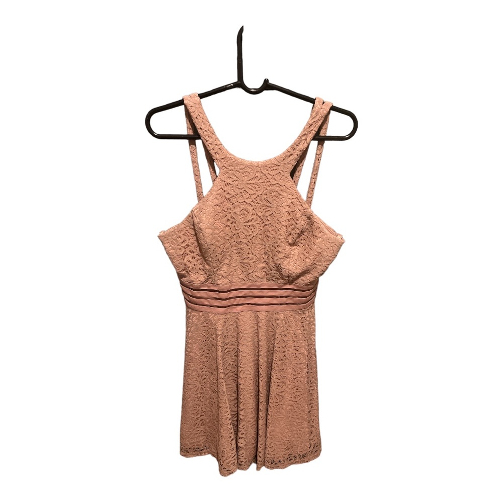 City Studio Womens Pink Sleeveless Short Fit + Flare Party Dress